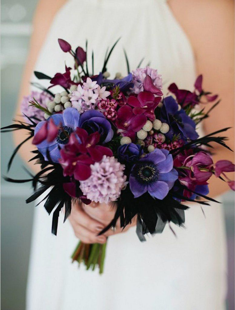 Фото 6374605 в коллекции Свадебные букеты из живых цветов.Цвет:Фиолетовый, Сиреневый - Свадебные Брошь букеты от Наталии Скворцовой