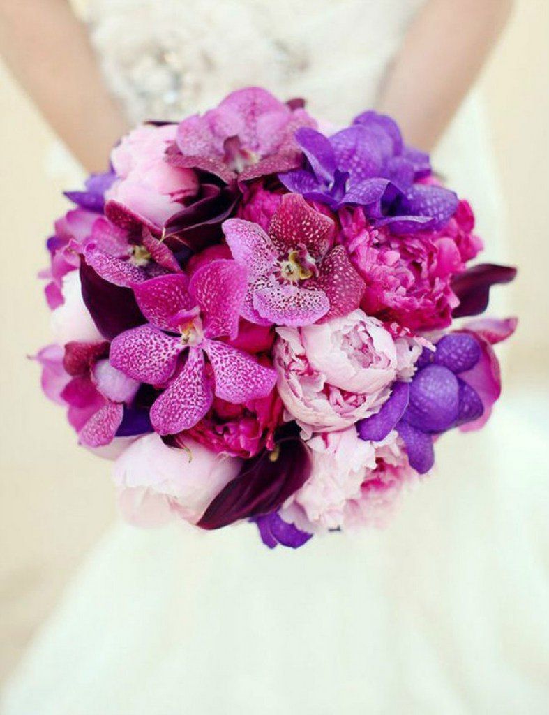 Фото 6374651 в коллекции Свадебные букеты из живых цветов.Цвет:Фиолетовый, Сиреневый - Свадебные Брошь букеты от Наталии Скворцовой