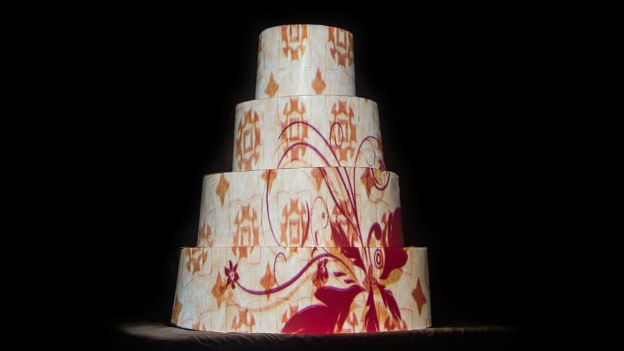Романтическая анимация, украшение, шоу на торт - Оформление Свадьбы - фото 6763690 3D Mapping Cake - проекционный дизайн