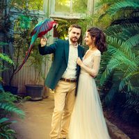 Свадебная прогулка в оранжерее Ботанического сада