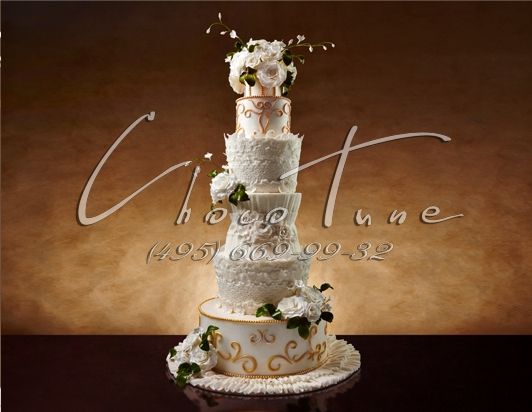 Свадебный торт на заказ "Вместе навсегда" - фото 2600303 Кондитерский дом "ChocoTune"