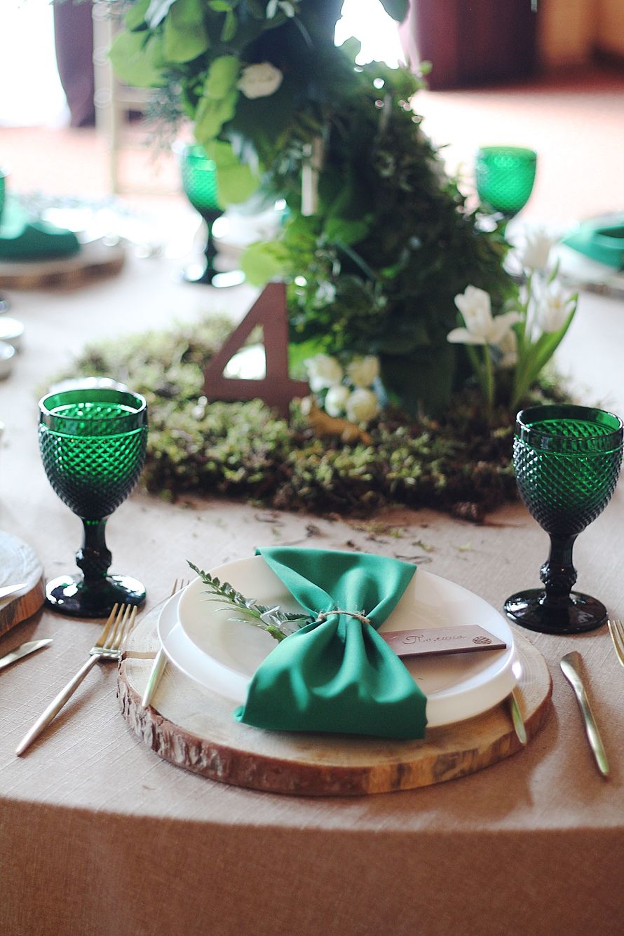Свадьба в лесом стиле
Свадьба в весеннем стиле
Зеленая свадьба
Бело-зеленая свадьба
Бело-зелено-золотая свадьба
Мох
Сервировка - фото 17752284 "Важный день" - декор и флористика