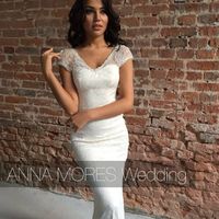 Свадебное прямое платье от Anna Mores