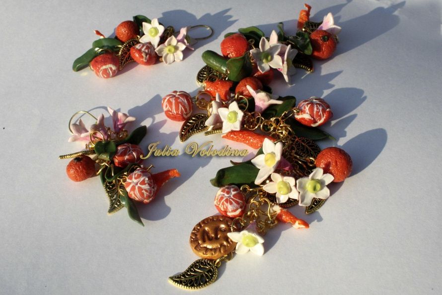 Фото 8668524 в коллекции Браслет "цветущий мандарин" из полимерной глины - Мастерская Юлии Володиной