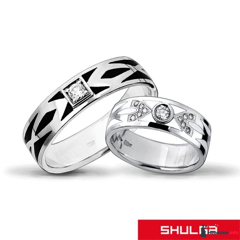 Фото 425011 в коллекции Необычные обручальные кольца с эмалью - Shulga - ювелирная компания