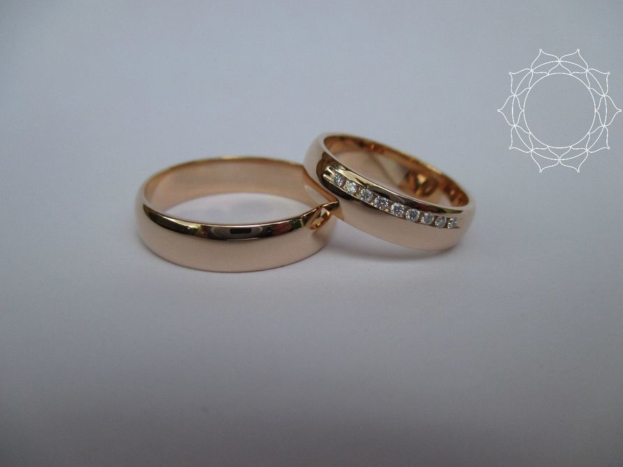 Обручальные кольца на заказ с бриллиантами