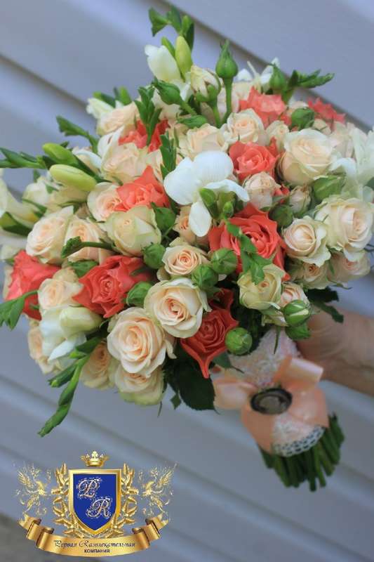 Фото 9109142 в коллекции Букет невесты в кремовом (персиковом) цвете. - Студия декора "Великолепие"