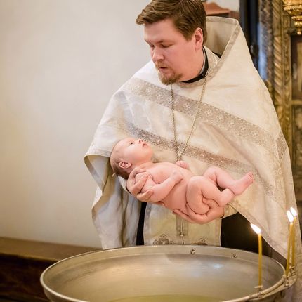 Фотосъёмка таинства крещения