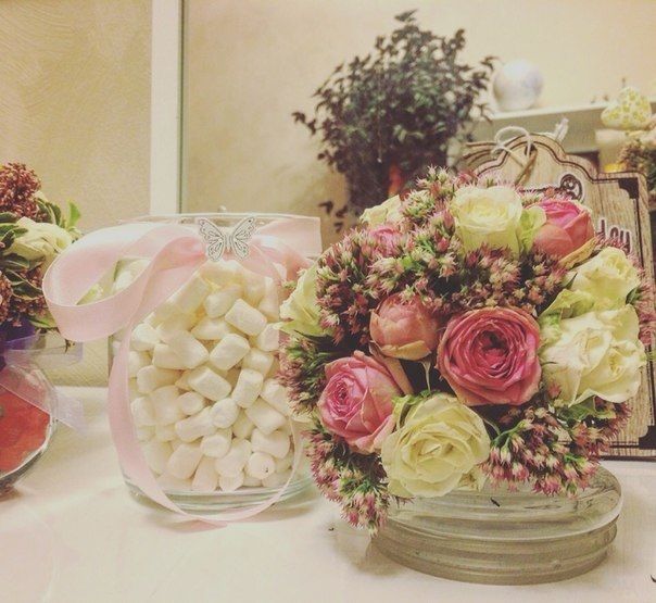Фото 9966990 в коллекции Свадебная флористика и декор - Sweets&flowers bar - оформление 