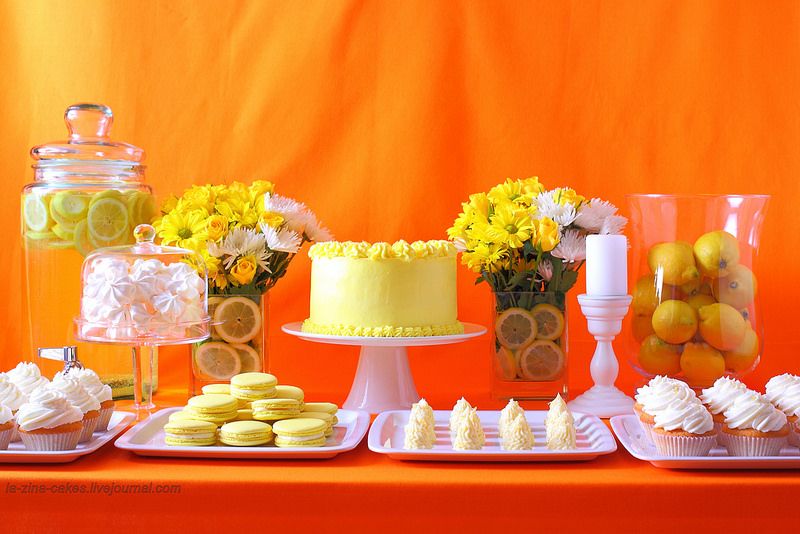 Лимонный Свадебный сладкий стол на заказ в Праге - фото 2400836 La Zina Cakes - торты на заказ в Праге