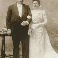 Бельгийские молодожены, фотография Гюнтер, Брюссель, 1900 г.