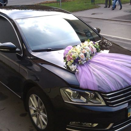 Украшение авто на свадьбу 