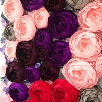 Задник для молодоженов или фотозона, возможно оформление цветами из бумаги, фоамирана и изолона