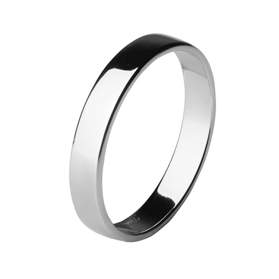 Обручальное кольцо из палладия шириной 3,5 мм