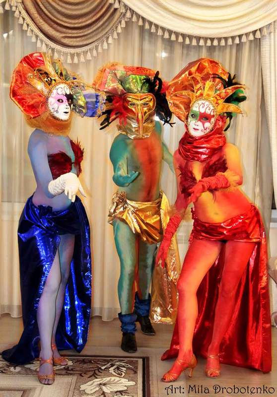 Боди-арт шоу "Венецианский карнавал" - фото 2061706 Творческое объединение  "Изюм" - артисты и шоу