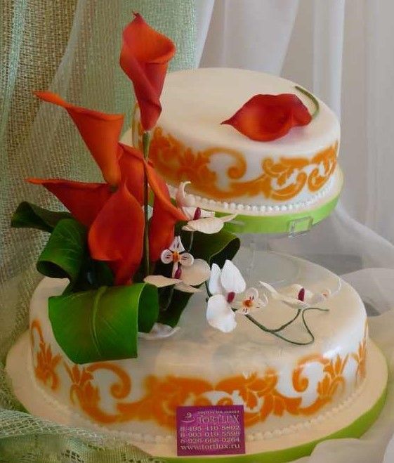 Свадебный торт.Вес 7 кг. - фото 3559081 Кондитерская дизайн студия "ТортЛюкс"