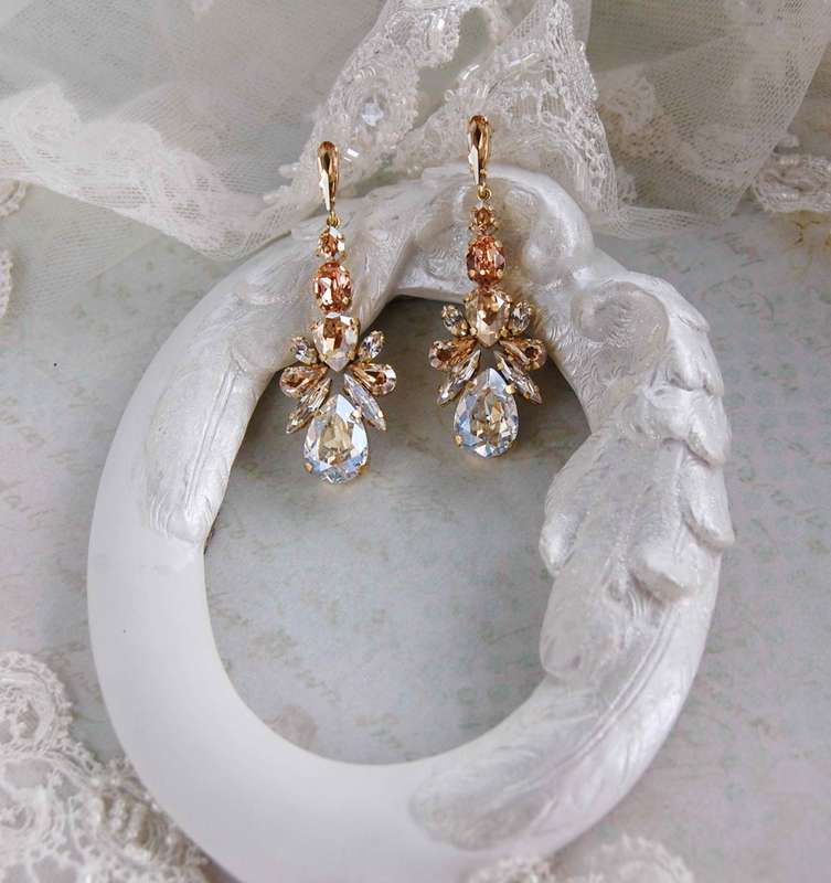Серьги из кристаллов swarovski - фото 17200752 Мария Евсеенко - ювелирные украшения