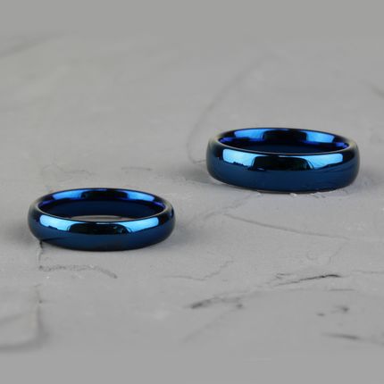 Синие кольца из вольфрама (R-TG-143)