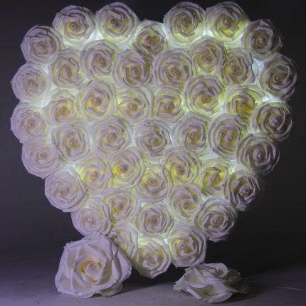 Светящаяся 3D фотозона "Сердце"
