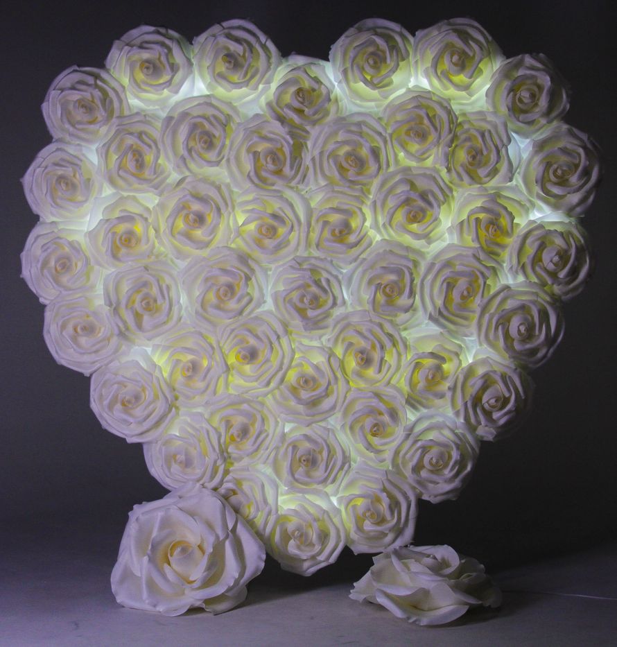 Светящаяся 3D фотозона "Сердце"
