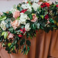 Композиция на стол молодожёнов