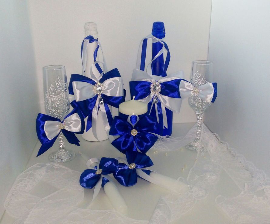 Свадебные аксессуары синий - фото 18702406 Белый Клевер - студия декора