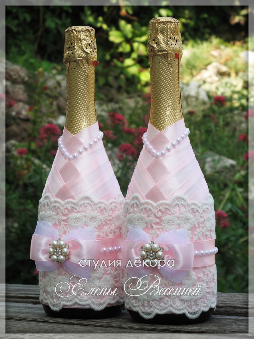 Свадебное шампанское - фото 19130738 Студия декора Елены Весенней