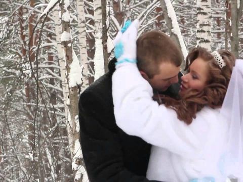 Красивая свадьба зимой Евгения и Алеси 35