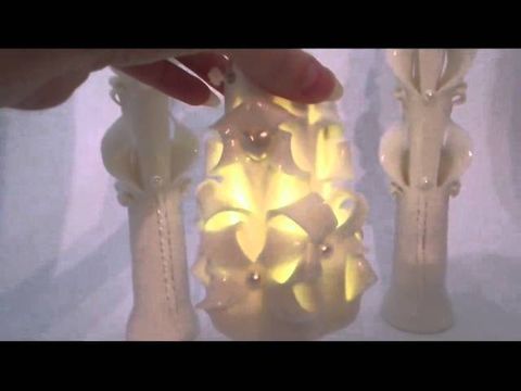 свадебный набор свечей со светодиодом